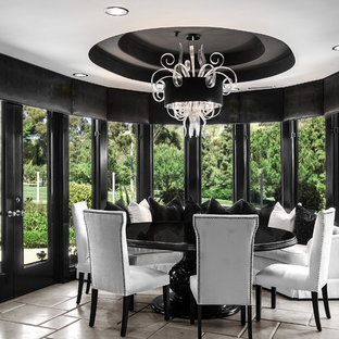 Mittelgroßes Modernes Esszimmer in Orange County