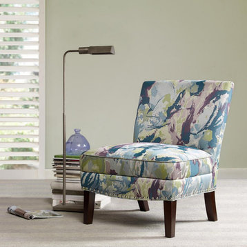 Madison Park Hayden Slipper Accent Chair, Abstract Multi