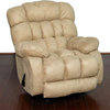 Soft Suede Taupe Contemporary Rocker Recliner