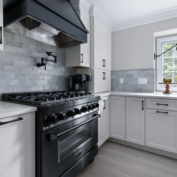 From Cramped & Dated to Light & Bright in Black and White