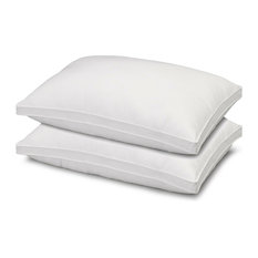 2-Pack Gusseted Microfiber Gel Filled Firm Side/Back Sleeper Pillows, King