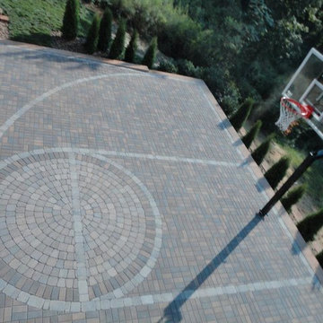 Paver basketball court