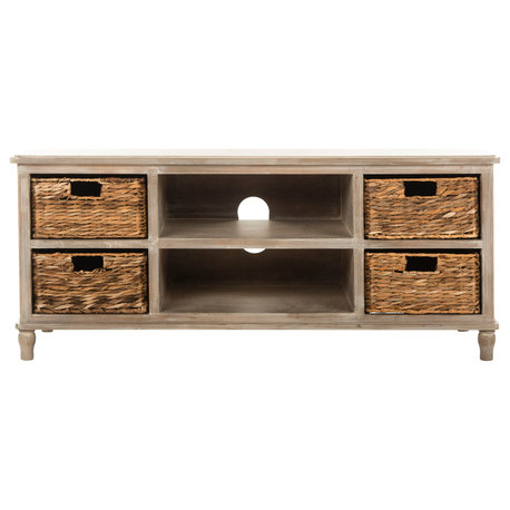 Safavieh Rooney Entertainment Unit, Vintage White