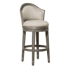 Hillsdale Furniture - Monae Swivel Counter Stool, Distressed Dark Gray - Bar Stools and Counter Stools