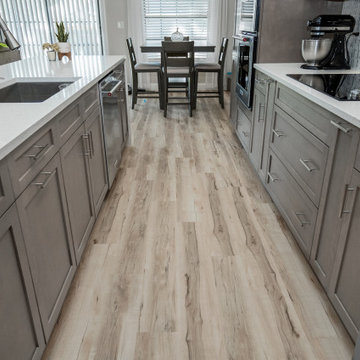 Sleek and Elegant kitchen and flooring remodel