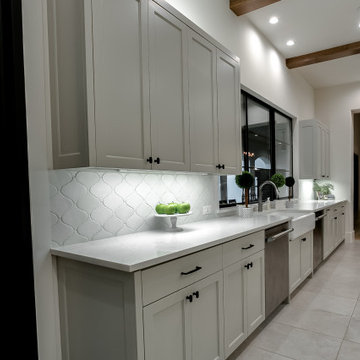 Modern Farmhouse Details: Arabesque Backsplash & Apron Sink