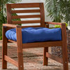 Outdoor 20" Chair Cushion, Marine Blue