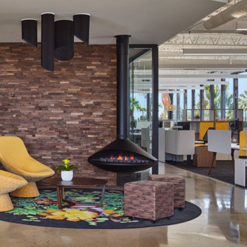 VITA Fireplaces GIOIA Single-Sided | Suspended Vapor-Fire Feature in Irvine, CA