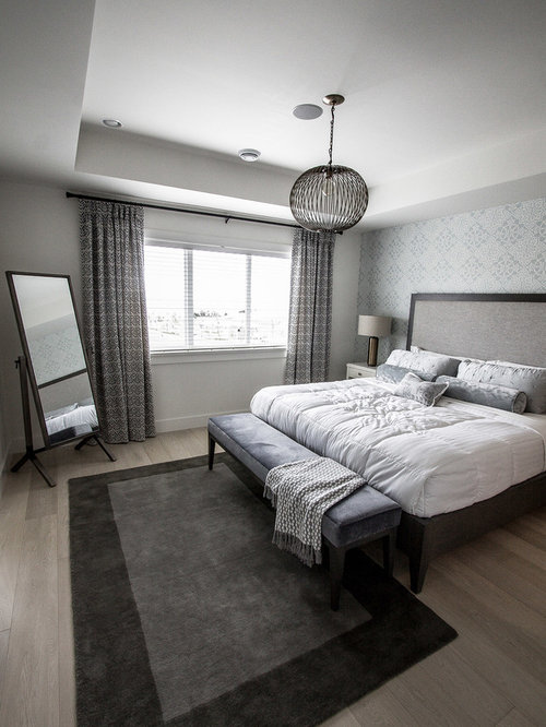 Gray and White Bedrooms | Houzz