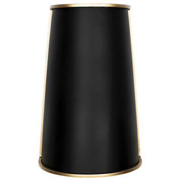 Varaluz Coco Two Light Wall Sconce, Matte Black/French Gold