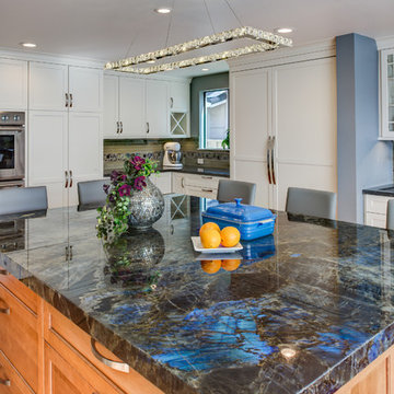 Kitchen Retreat In Shades of Blue and Grey