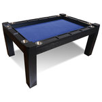 Game Theory Tables - Origins Onyx Game Table, 8 Players, Blue - Sophisticated and elegant premium board game table that blends performance with modern design aesthetics. We make board game tables that bring friends and family together for unforgettable game nights.