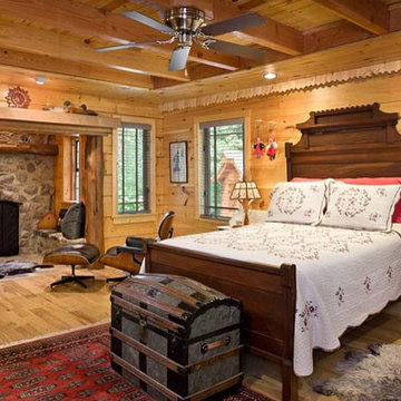 Custom home with Dov Loc log system in Tennessee