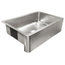 Percy Farmhouse Apron-Front Stainless 32" Kitchen Sink, Brushed Stainless