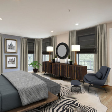 Virtual staging for master bedroom