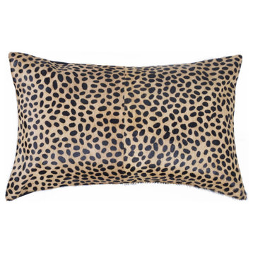 12"x20"x5" Cheetah Cowhide Pillow