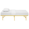 Horizon Twin Stainless Steel Bed Frame, Yellow