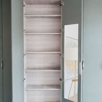 Contemporary L-Shaped Wardrobe with Hinged Doors - Stanmore | Inspired Elements