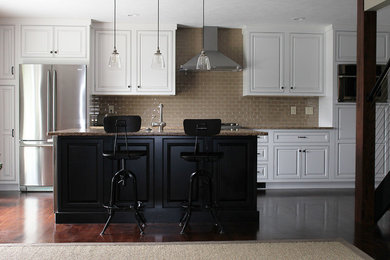Example of a classic kitchen design in Other