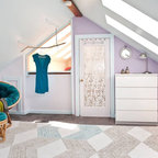 Contemporary Reclaimed Wood Bed With Storage