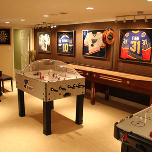 This is an example of a traditional home cinema in St Louis.