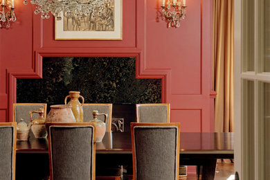 Dining room - traditional dining room idea in New York