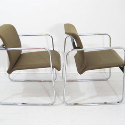 Mid-Century Herman Miller Chrome Chair - SOLD - Living Room Chairs