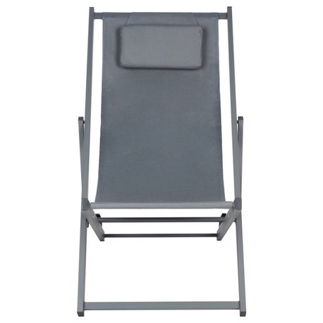 Safavieh Outdoor Camlin Set of 2 Sling Chairs Grey