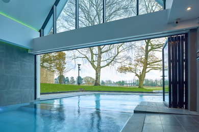 Design ideas for a contemporary pool in Manchester.