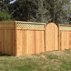 Lattice Top Wood Fencing - Residential - Products