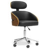 Baxton Studio Kneppe Black Modern Office Chair
