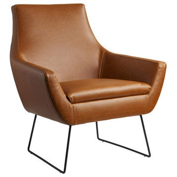 Kendrick Accent Chair, Camel Brown