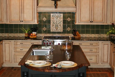 the bohemian kitchen of Gozan Interiors, LLC