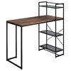 All-in-One Computer Desk, Shelves Modern Industrial Stylefor Home Office
