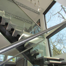 Motorized Sunscreen Roller Shades - Transitional Home - Oakville - Roller Shades