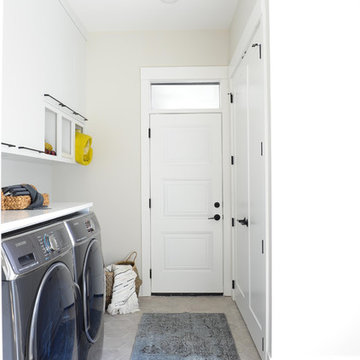 West Coast Modern Custom Home - Laundry Room