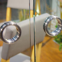 MWE - Flush Pulls for Glass Doors - Cabinet And Drawer Handle Pulls