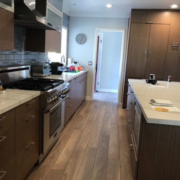 Wood and Marble Kitchen