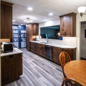 French Roast Kitchen Cabinetry with Eternia Quartz Countertop