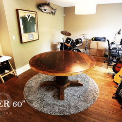 Round Reclaimed Wood Tables - Products