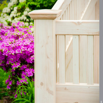 Eastern White Cedar PVC Vinyl Wood Grain Fencing from Illusions