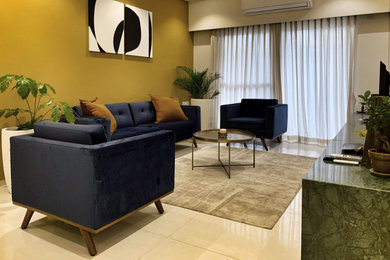 Example of a minimalist home design design in Bengaluru