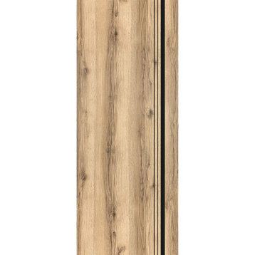 Slab Barn Door Panel 36 x 80 | Planum 0011 Oak with  | Sturdy Finished