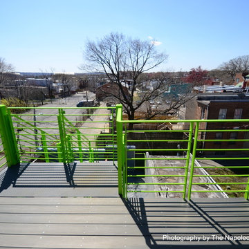 Trolley Station NE, DC (before, mid-way, completed) photos