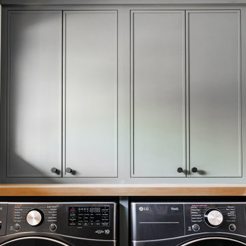 Thoughtfully Designed Mudroom/Laundry Room with Personality