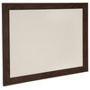 Bosc Framed Linen Fabric Pinboard, Walnut Brown 23.5x29.5