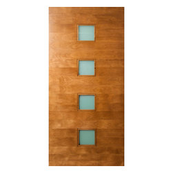 QUADRATUM - 4 SQUARE LITE EXTERIOR DOOR WITH LAMINATE GLASS (1-3/4") - Windows And Doors
