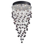 Lite Source - Lite Source EL-10070 Girolamo - Seven Light Chandelier - Perfect symmetry created with full cut crystal orbs, and rain droplet crystal suspension make this piece sparkle with excitement. It gives the illusion of a million stars scattered on a mountain top fallen from the heavens.