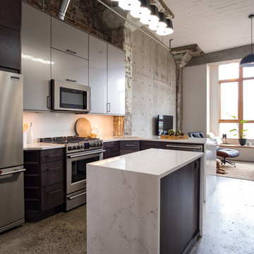 Super Sleek Loft Kitchen