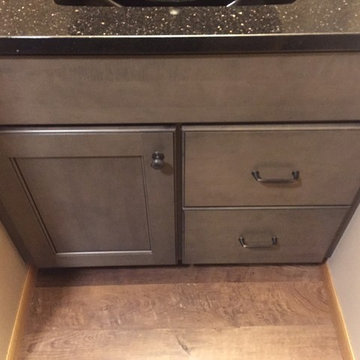 Birnamwood WI Bath Remodel - New Vanity, Top, and Floor